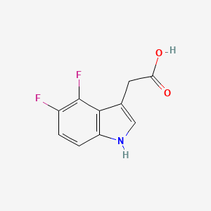 molecular formula C10H7F2NO2 B15068802 2-(4,5-Difluoro-1H-indol-3-yl)acetic acid CAS No. 126030-75-9