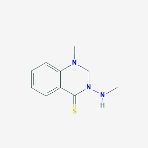 molecular formula C10H13N3S B15068826 1-Methyl-3-(methylamino)-2,3-dihydroquinazoline-4(1H)-thione CAS No. 90070-29-4