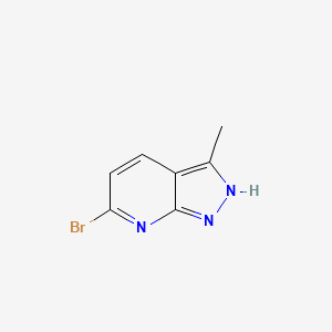 molecular formula C7H6BrN3 B15068844 6-Bromo-3-methyl-1H-pyrazolo[3,4-b]pyridine 