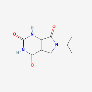 molecular formula C9H11N3O3 B15068861 6-Isopropyl-5,6-dihydro-1H-pyrrolo[3,4-d]pyrimidine-2,4,7(3H)-trione 