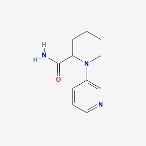 molecular formula C11H15N3O B15068868 1-(Pyridin-3-yl)piperidine-2-carboxamide 