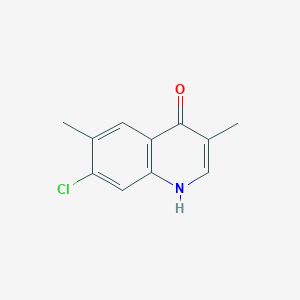 molecular formula C11H10ClNO B15068894 7-Chloro-3,6-dimethylquinolin-4(1h)-one CAS No. 5412-33-9