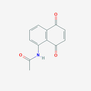 molecular formula C12H9NO3 B15068897 Acetamide, N-(5,8-dihydro-5,8-dioxo-1-naphthalenyl)- CAS No. 5824-46-4