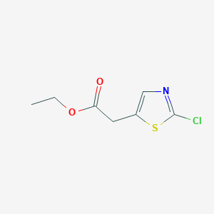 molecular formula C7H8ClNO2S B15068918 Ethyl 2-(2-chlorothiazol-5-yl)acetate 