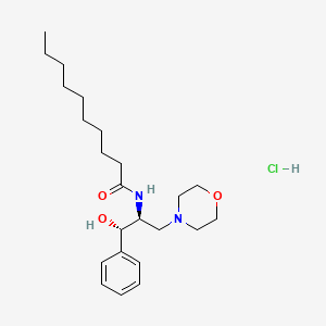 molecular formula C23H39ClN2O3 B1506892 Decanamide,N-[(1S,2S)-2-hydroxy-1-(4-morpholinylmethyl)-2-phenylethyl]- 