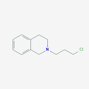 molecular formula C12H16ClN B15068933 2-(3-Chloropropyl)-1,2,3,4-tetrahydroisoquinoline CAS No. 23486-20-6