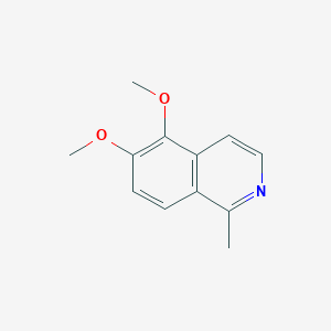 molecular formula C12H13NO2 B15068958 5,6-Dimethoxy-1-methylisoquinoline 