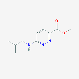 molecular formula C10H15N3O2 B15068968 Methyl 6-(Isobutylamino)pyridazine-3-carboxylate 