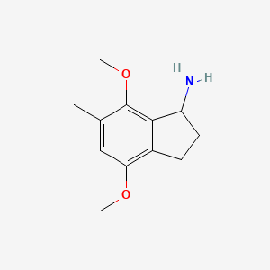 4,7-dimethoxy-6-methyl-2,3-dihydro-1H-inden-1-amine