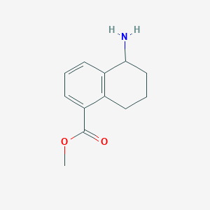 molecular formula C12H15NO2 B15069018 Methyl 5-amino-5,6,7,8-tetrahydronaphthalene-1-carboxylate 