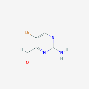 2-Amino-5-bromopyrimidine-4-carbaldehyde