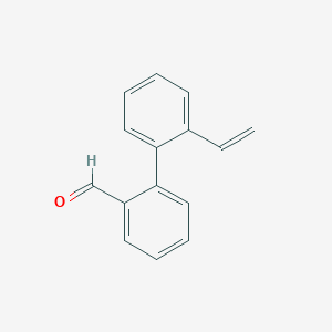 molecular formula C15H12O B15069104 2'-Vinyl-[1,1'-biphenyl]-2-carbaldehyde 