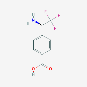 4-((1R)-1-Amino-2,2,2-trifluoroethyl)benzoic acid