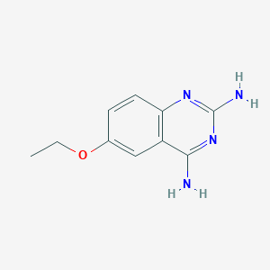 molecular formula C10H12N4O B15069192 6-Ethoxyquinazoline-2,4-diamine 