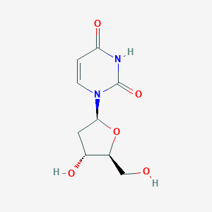 molecular formula C9H12N2O5 B150692 1-((2R,4R,5S)-4-Hydroxy-5-(hydroxymethyl)tetrahydrofuran-2-yl)pyrimidine-2,4(1H,3H)-dione CAS No. 31501-19-6