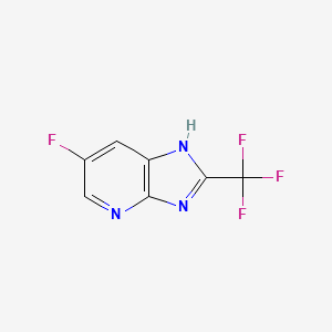 6-Fluoro-2-(trifluoromethyl)-3H-imidazo[4,5-b]pyridine