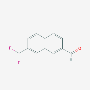 2-(Difluoromethyl)naphthalene-7-carboxaldehyde