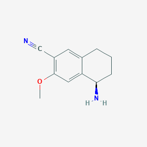 (R)-5-Amino-3-methoxy-5,6,7,8-tetrahydronaphthalene-2-carbonitrile