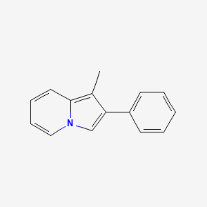 molecular formula C15H13N B15069248 1-Methyl-2-phenylindolizine CAS No. 1019-12-1