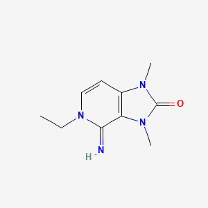 molecular formula C10H14N4O B15069249 5-Ethyl-4-imino-1,3-dimethyl-4,5-dihydro-1H-imidazo[4,5-c]pyridin-2(3H)-one 