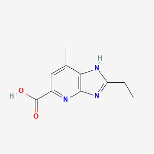 2-ethyl-7-methyl-1H-imidazo[4,5-b]pyridine-5-carboxylic acid