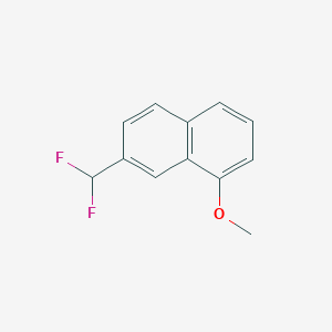 molecular formula C12H10F2O B15069275 2-(Difluoromethyl)-8-methoxynaphthalene 