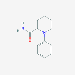 molecular formula C12H16N2O B15069278 1-Phenylpiperidine-2-carboxamide 