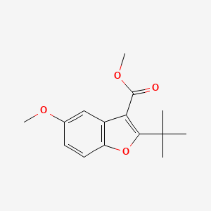 molecular formula C15H18O4 B1506930 Methyl 2-(tert-butyl)-5-methoxybenzofuran-3-carboxylate CAS No. 385419-83-0