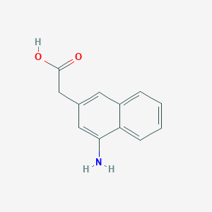 molecular formula C12H11NO2 B15069318 1-Aminonaphthalene-3-acetic acid 