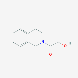 molecular formula C12H15NO2 B15069324 1-(3,4-Dihydroisoquinolin-2(1H)-yl)-2-hydroxypropan-1-one CAS No. 88014-13-5