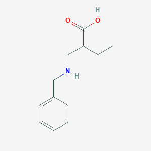 molecular formula C12H17NO2 B15069326 2-((Benzylamino)methyl)butanoic acid 