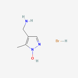 4-(Aminomethyl)-5-methyl-1H-pyrazol-1-ol hydrobromide