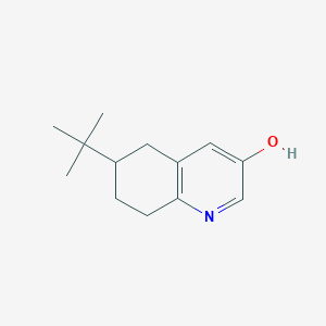 molecular formula C13H19NO B15069344 6-(tert-Butyl)-5,6,7,8-tetrahydroquinolin-3-ol 