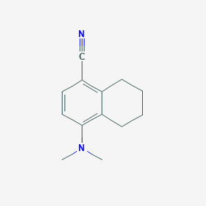 molecular formula C13H16N2 B15069366 4-(Dimethylamino)-5,6,7,8-tetrahydronaphthalene-1-carbonitrile 