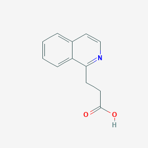 molecular formula C12H11NO2 B15069373 3-(Isoquinolin-1-YL)propanoic acid CAS No. 344334-31-2