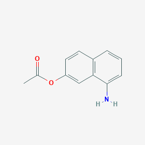 molecular formula C12H11NO2 B15069409 8-Aminonaphthalen-2-yl acetate 