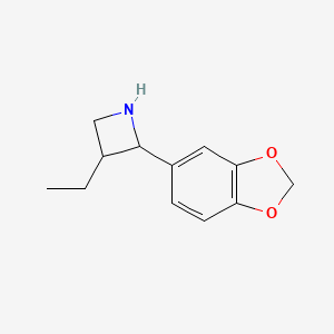 2-(2H-1,3-Benzodioxol-5-yl)-3-ethylazetidine