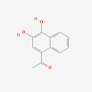 molecular formula C12H10O3 B15069427 1-(3,4-Dihydroxynaphthalen-1-yl)ethanone 