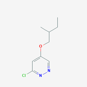 molecular formula C9H13ClN2O B15069432 3-Chloro-5-(2-methylbutoxy)pyridazine CAS No. 1346691-20-0