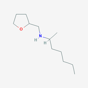 molecular formula C12H25NO B15069463 (Heptan-2-yl)[(oxolan-2-yl)methyl]amine 