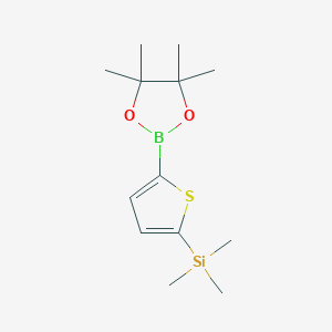 Trimethyl(5-(4,4,5,5-tetramethyl-1,3,2-dioxaborolan-2-YL)thiophen-2-YL)silane