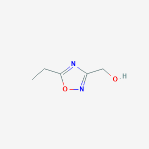 molecular formula C5H8N2O2 B1506949 (5-Ethyl-1,2,4-oxadiazol-3-YL)methanol CAS No. 915920-77-3