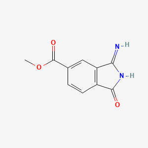 molecular formula C10H8N2O3 B15069492 Methyl 3-imino-1-oxoisoindole-5-carboxylate 