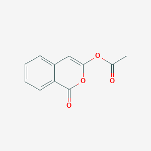 molecular formula C11H8O4 B15069519 1-Oxo-1H-2-benzopyran-3-yl acetate CAS No. 31913-57-2