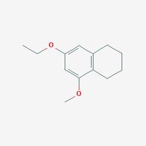 molecular formula C13H18O2 B15069525 7-Ethoxy-5-methoxy-1,2,3,4-tetrahydronaphthalene 