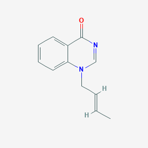 molecular formula C12H12N2O B15069576 (E)-1-(But-2-en-1-yl)quinazolin-4(1H)-one 