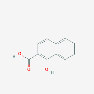 molecular formula C12H10O3 B15069591 1-Hydroxy-5-methyl-2-naphthoic acid 