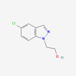 molecular formula C9H9ClN2O B15069599 2-(5-Chloro-1H-indazol-1-yl)ethanol CAS No. 24240-17-3