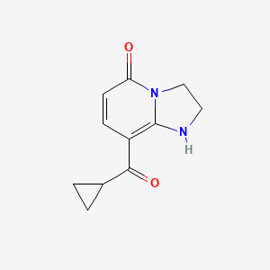 molecular formula C11H12N2O2 B15069613 8-(Cyclopropanecarbonyl)-2,3-dihydroimidazo[1,2-a]pyridin-5(1H)-one 