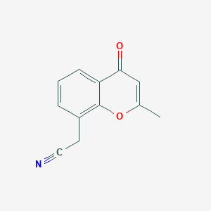 (2-Methyl-4-oxo-4H-1-benzopyran-8-yl)acetonitrile